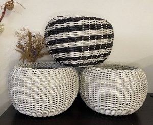 Кашпо из ротанга
