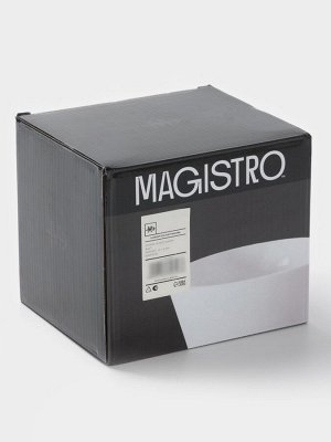 Салатники Magistro White Snow, набор 4 шт., 380 мл, фарфор, белые