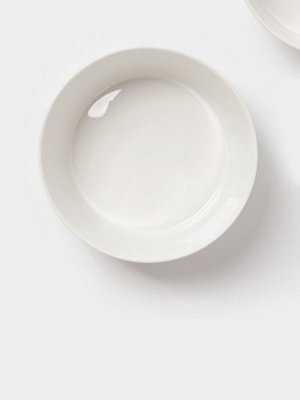 Салатники Magistro White Snow, набор 2 шт., 1 л, 18x7 см, фарфор, белые