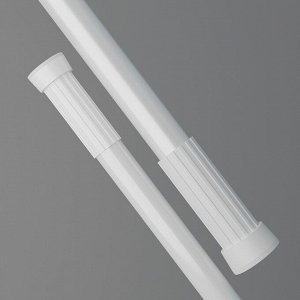 Карниз для ванной Доляна, телескопический, d=3,2 см, 70-120 см, белый