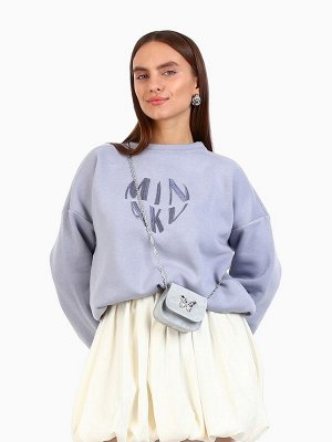 Сумка женская на магните, цвет серебряный