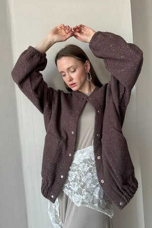 Жакет  LAMB078/01/Кофейный
