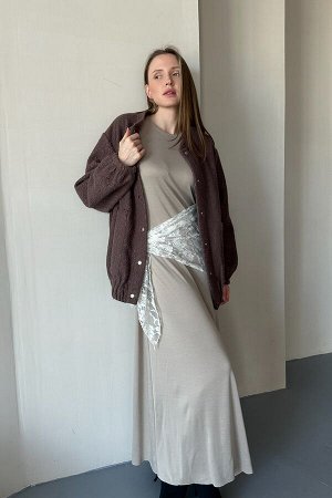 Жакет  LAMB078/01/Кофейный