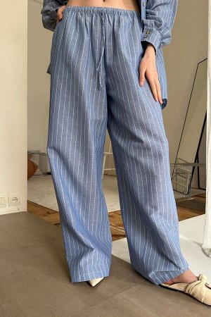 Костюм женский  SET065/07/Голубой, белый