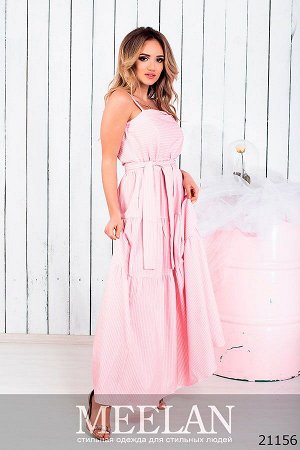 Женское платье 21156 розовый