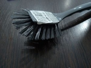 Щетка для мытья посуды из пластика цвет Серый