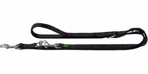 Поводок-перестежка для собак Hunter Smart 20 / 200 нейлон черный АКЦИЯ!