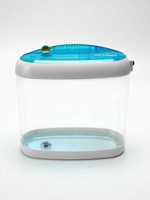 Аквариум настольный, с подсветкой LED и календарем кормлений, 4,4 л