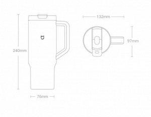 Термокружка Xiaomi Mijia Sippy Cup (MJXGB01RM) 1Л