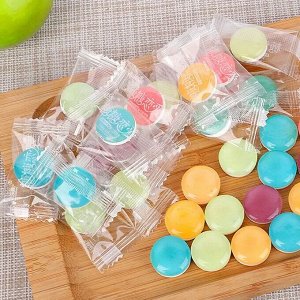 Вкусная витаминка! Китайские фруктовые леденцы, карамель, конфеты с витамином "С", сочные и яркие вкусы, 450гр, 1 уп.