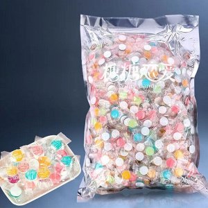 Вкусная витаминка! Китайские фруктовые леденцы, карамель, конфеты с витамином "С", сочные и яркие вкусы, 450гр, 1 уп.
