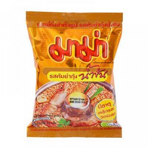 АКЦИЯ!!! Суп – лапша Том Ям Кремовый быстрого приготовления  MАМА Tom Yum Shrimp