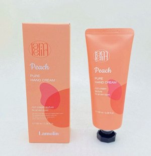 Крем, для рук с персиком, LAMELIN, Ю.Корея, 100 г