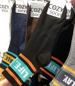Носки COZY socks хлопковые длинные, черный