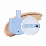 UnleashiaРефил для кушона с матовым финишем Babe Skin Baby Blue Cushion RE-FEEL 24N Heimish (+ Puff)