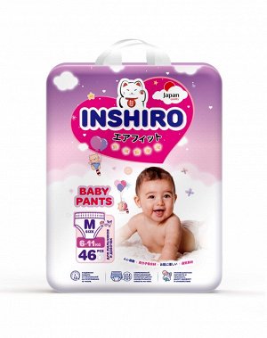 Подгузники трусики детские "INSHIRO" размер 3 / М (6-11кг), 46 шт