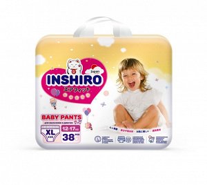 Подгузники трусики детские "INSHIRO" размер 5 / ХL (12-17кг), 38 шт