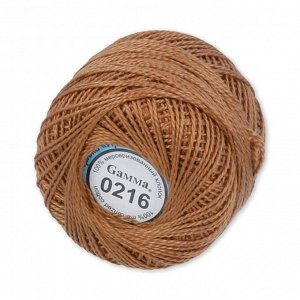 Пряжа "Ирис" для вязания №0216 82м св. коричневый