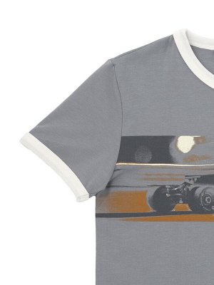 Футболка с коротким рукавом детские Сэми, серый