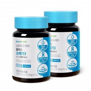 NUTRI D-DAY NEW PLUS OMEGA-3 Добавка с омега 3 и витамин Е, 1,000мг*30табл