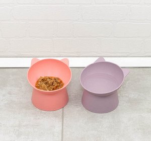 Миска для животных 0,2л [КОТ] КОРАЛЛОВЫЙ