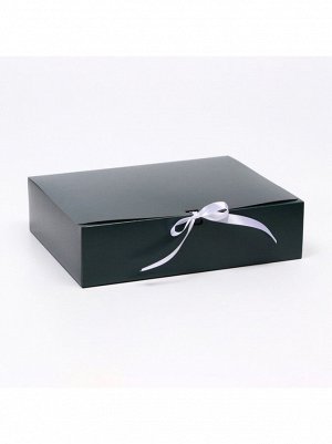 Коробка складная 31 х24,5 х9 см зеленая