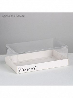 Коробка кондитерская 22 х8 х13.5 см Present для десерта 1/5