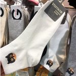 Носки ETNA хлопковые короткие с принтом, белый