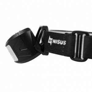 Фонарь налобный (N-HL05-M) NISUS PRO [65×31×39мм, IP44, 120LM, 14500/800 мАч, Type-C,48 г]