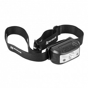 Фонарь налобный (N-HL05-M) NISUS PRO [65×31×39мм, IP44, 120LM, 14500/800 мАч, Type-C,48 г]