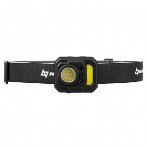 Фонарь налобный (N-HL19) NISUS PRO [50×42×35мм, IP44, 250LM, 850 мАч, 79г]