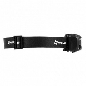 Фонарь налобный (N-HL78) NISUS PRO [60×45×38мм, IP44, 250LM, 5 Вт, 1200 мАч, Type-C, 79 г]