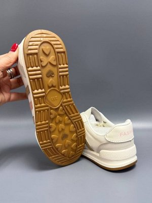 Кроссовки женские сетка белые с розовым
