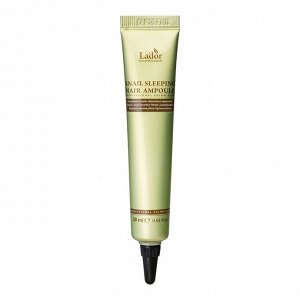 Ночная восстанавливающая сыворотка для волос с муцином улитки - LADOR SNAIL SLEEPING HAIR AMPOULE