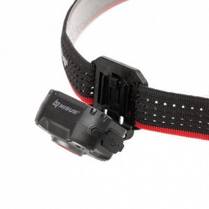 Фонарь налобный (N-HM3) NISUS PRO [42х35х33мм, 670 LM, IPX5, 200 мАч, USB, 27.3г]