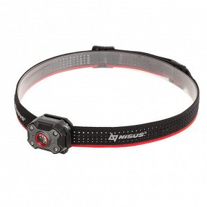 Фонарь налобный (N-HM3) NISUS PRO [42х35х33мм, 670 LM, IPX5, 200 мАч, USB, 27.3г]