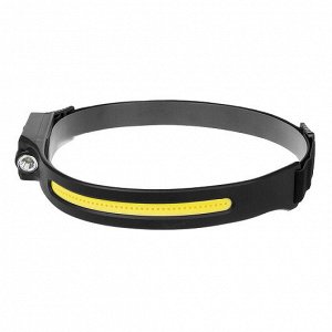 Фонарь налобный сенсорный (N-FN-HL65) NISUS PRO [300×33×20мм, LED-120 LM, COB-340 LM, IPX4, 1200 мАч, USB, 70г]