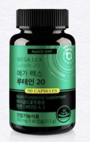 Nutri d day mega lex lutein, 350mg*90ea