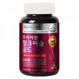Nutri d day mega lex premium milk thistle gold, 500mg*90ea