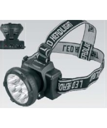 Фонарь  Ultra Flash  LED 5363 (налобн аккум 220В,черный,9LED,2реж,пласт,бокс)