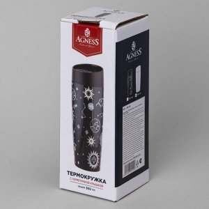 Термокружка "SuperNova Black" 360мл, цв.черный