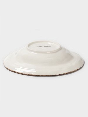 Тарелка глубокая Magistro Alpine Frost, 380 мл, 23x22.7x5 см, фарфор, белая