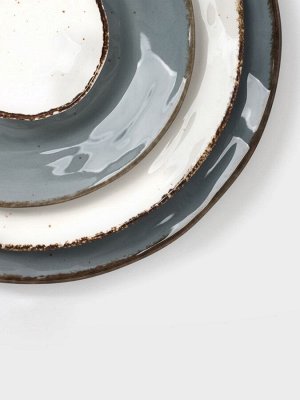 Тарелка Magistro Alpine Frost, d=27 см, фарфор, белая