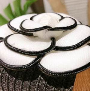 Льняные домашние дышащие тапочки с декором, серый