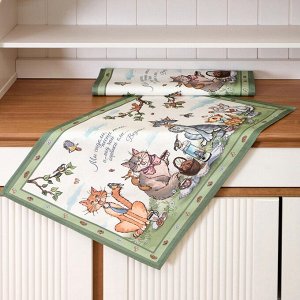 Набор полотенец 2 шт "Пальчики оближешь", 40x60 см, 100% хлопок, 1 шт.
