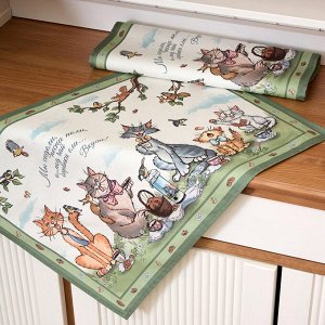 Набор полотенец 2 шт "Пальчики оближешь", 40x60 см, 100% хлопок, 1 шт.