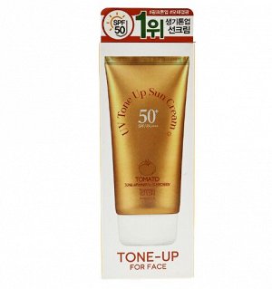 Крем, Солнцезащитный с Томатом с 50SPF+, TENZERO, Ю.Корея, 70 г,