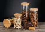 Стеклянная банка с крышкой для хранения пищевых продуктов 1000мл