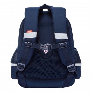 Ранец школьный формованный GRIZZLY с анатомической спинкой на ножках, для девочки