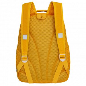 Рюкзак школьный GRIZZLY с карманом для ноутбука 13", жесткой спинкой, двумя отделениями, для девочки